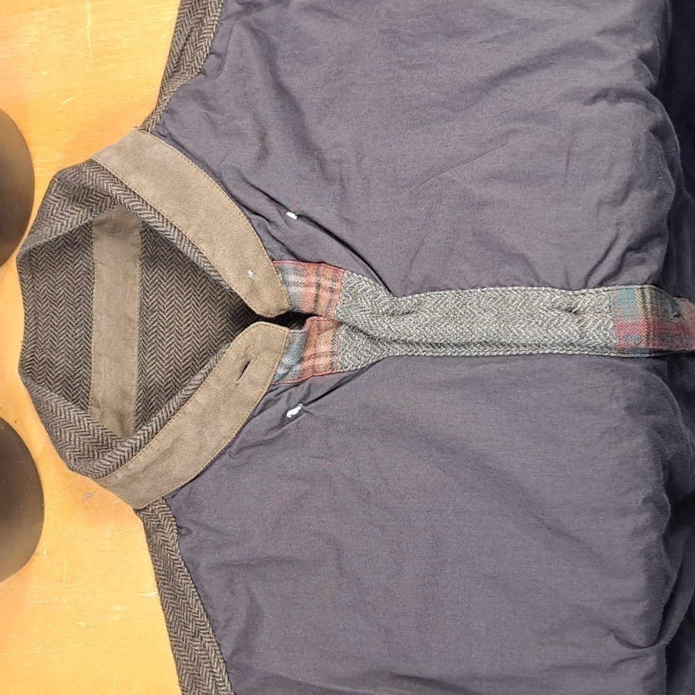 Redhead Patchwork Plaid Front Lined Brown & Orang… - image 7